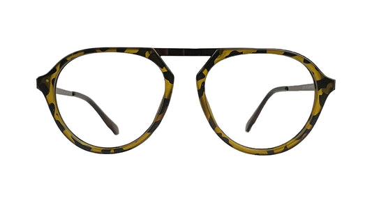 Large Havana Round Eyeglasses