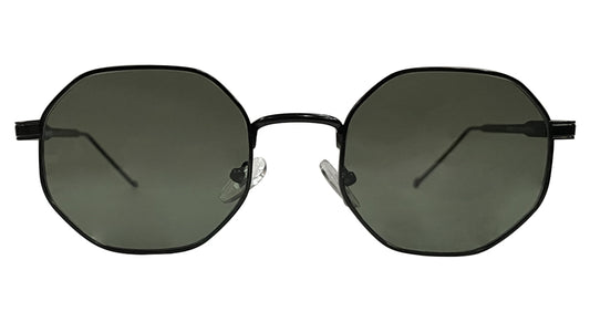 Matte Black - Dark Green Lenses Sunglasses