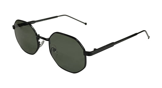 Matte Black - Dark Green Lenses Sunglasses