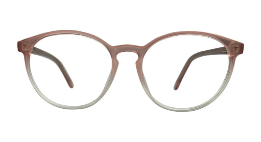Matte Pink and White Eyeglasses