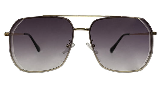 Purple and Golden Square Sunglasses