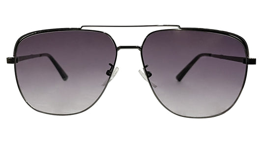 Purple Dual Bridge Aviator Sunglasses