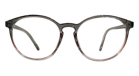 Transparent Black & Red Eyeglasses