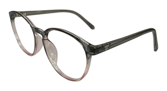 Transparent Black & Red Eyeglasses