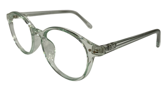 Transparent Green Eyeglasses