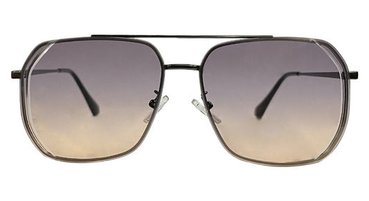 Purple and Brown Gradient Square Sunglasses