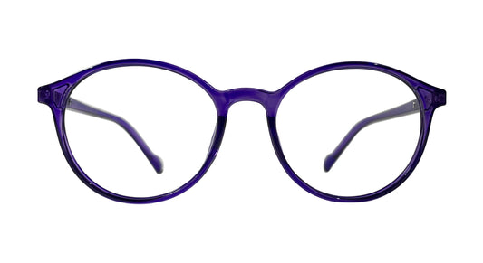 Violet Round Eyeglasses