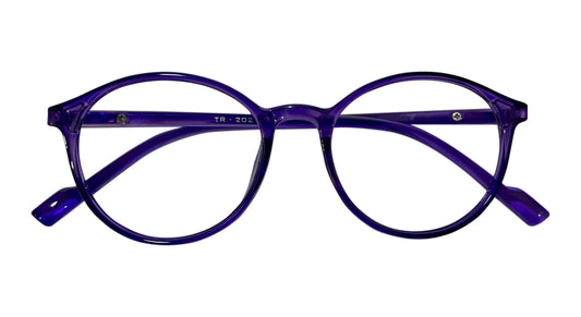 Violet Round Eyeglasses