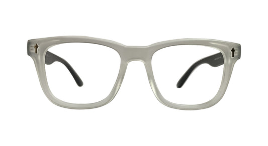 White and Black Wayfarer Eyeglasses