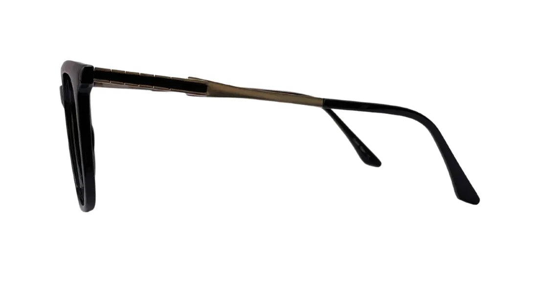 Classic Unisex Matte Black Eyeglasses - Bombay Optical