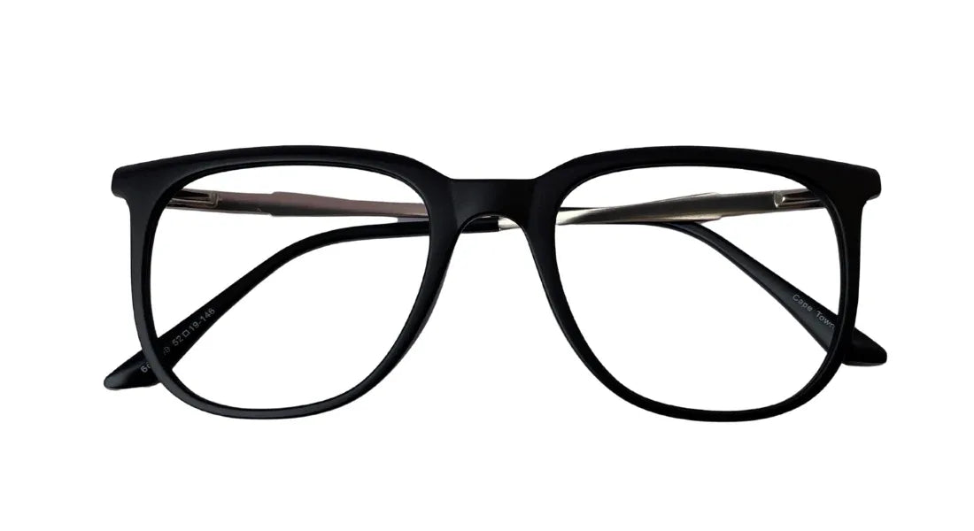 Classic Unisex Matte Black Eyeglasses - Bombay Optical
