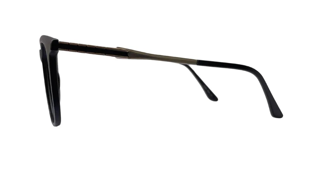 Classic Unisex Glossy Black Eyeglasses - Bombay Optical