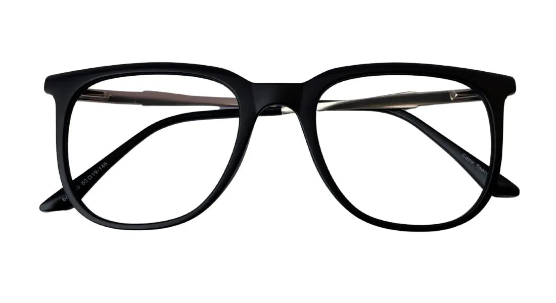 Classic Unisex Glossy Black Eyeglasses - Bombay Optical
