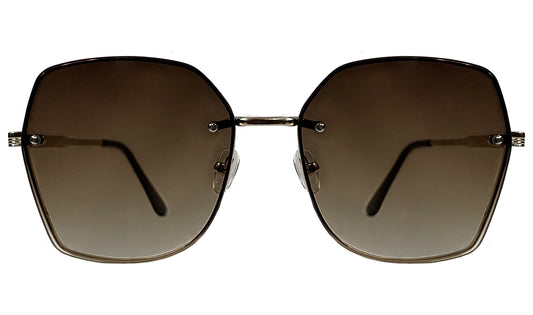 Black and Brown Gradient Women Sunglasses
