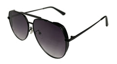 Black and Purple Aviator Sunglasses