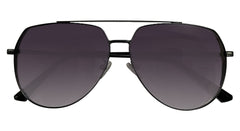 Black and Purple Aviator Sunglasses