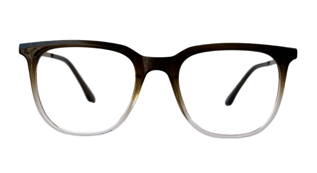 Black With Transparent White Eyeglasses - Bombay Optical