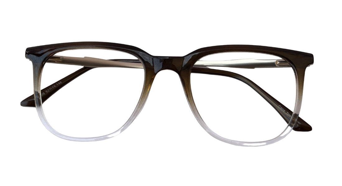 Black With Transparent White Eyeglasses - Bombay Optical