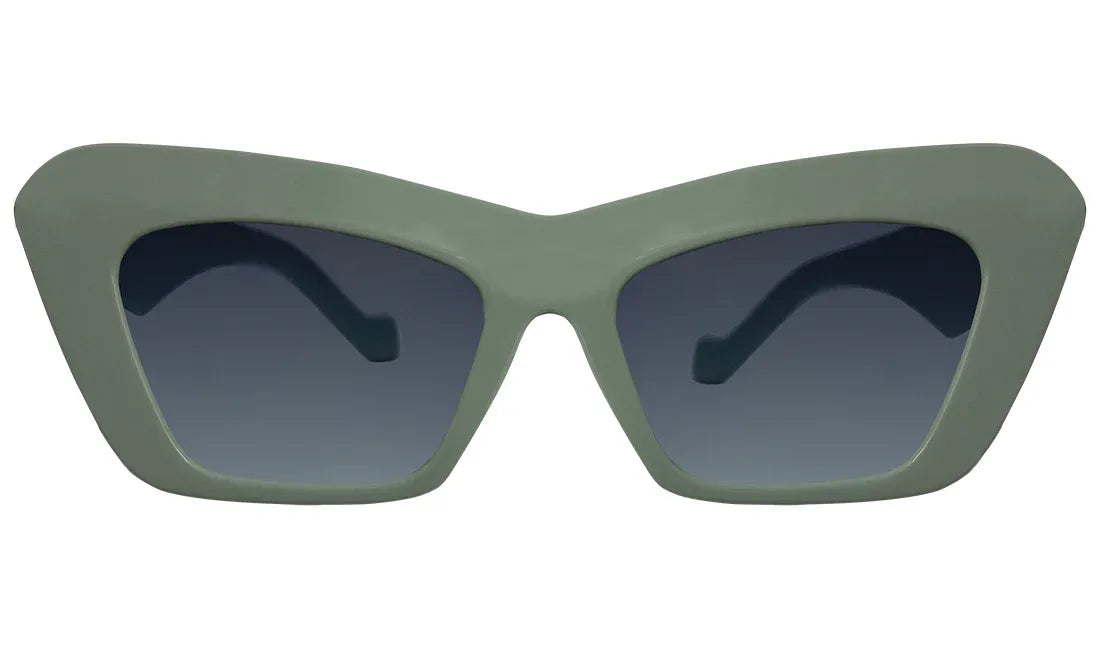 Sea Green & Blue Lens UV Cateye Sunglasses - Bombay Optical