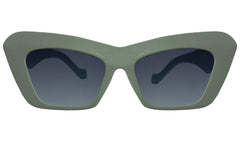 Sea Green & Blue Lens UV Cateye Sunglasses