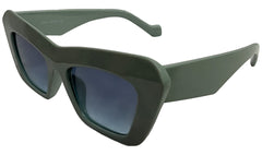 Sea Green & Blue Lens UV Cateye Sunglasses