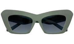 Sea Green & Blue Lens UV Cateye Sunglasses