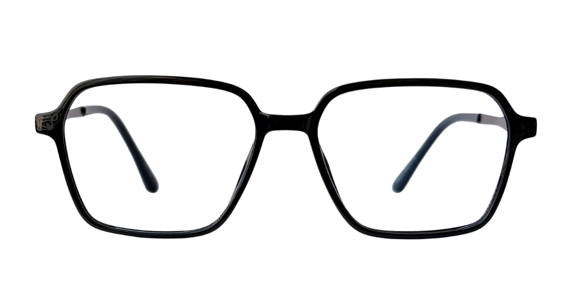 Blue With Gunmetal Rectangle Eyeglasses - Bombay Optical
