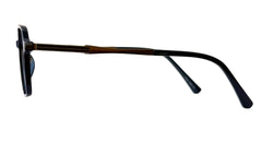 Blue With Gunmetal Rectangle Eyeglasses - Bombay Optical