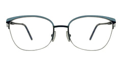 Blue with Skyblue Cateye Eyeglasses - front view