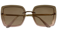 Brown Gradient Women Sunglasses