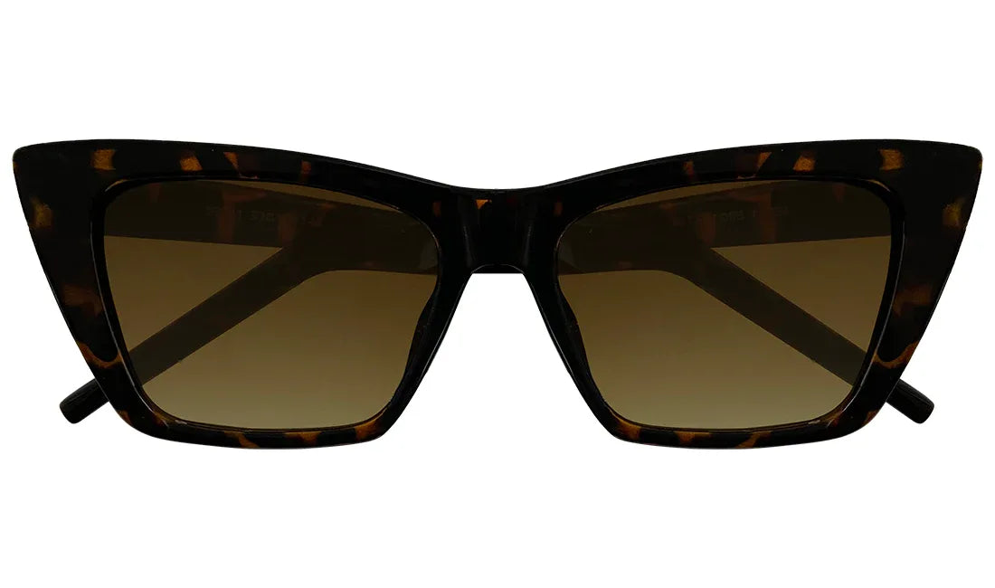 Havana with Yellow Gradient UV Cateye Sunglasses - Bombay Optical