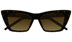 Havana with Yellow Gradient UV Cateye Sunglasses