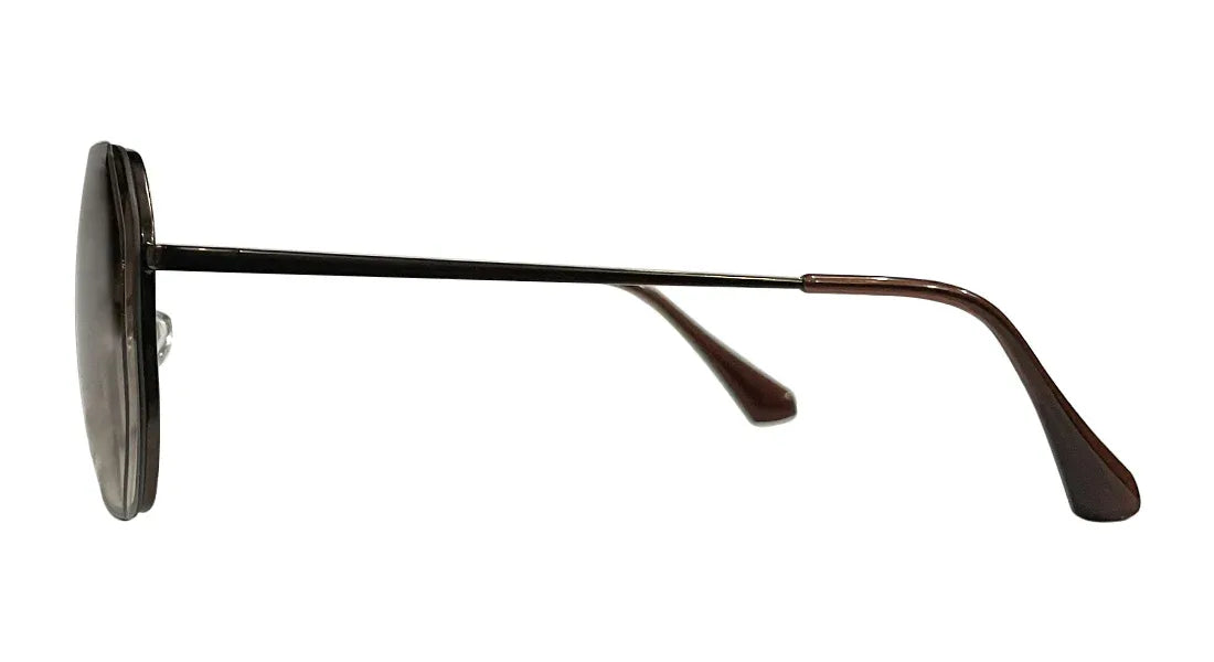 Brown and Bronze Square Sunglasses - Bombay Optical
