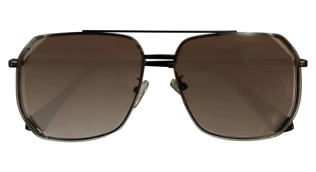 Brown and Bronze Square Sunglasses - Bombay Optical