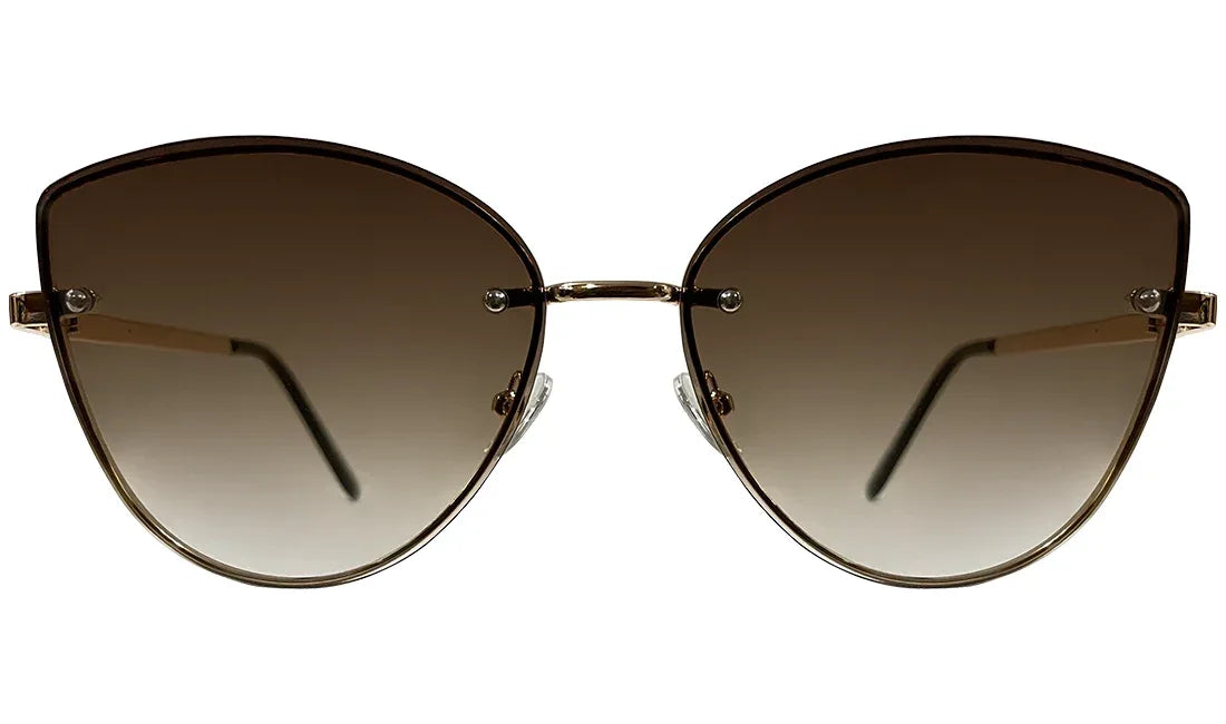Dark Brown Gradient Cat eye Sunglasses - Bombay Optical
