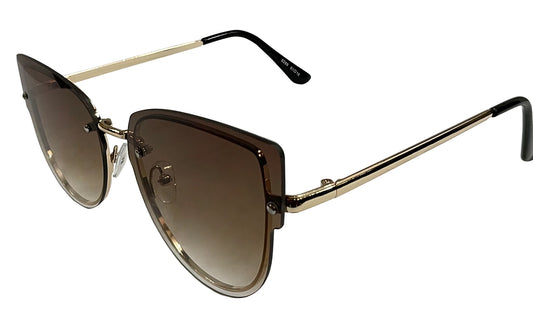 Dark Brown Gradient Cateye Sunglasses
