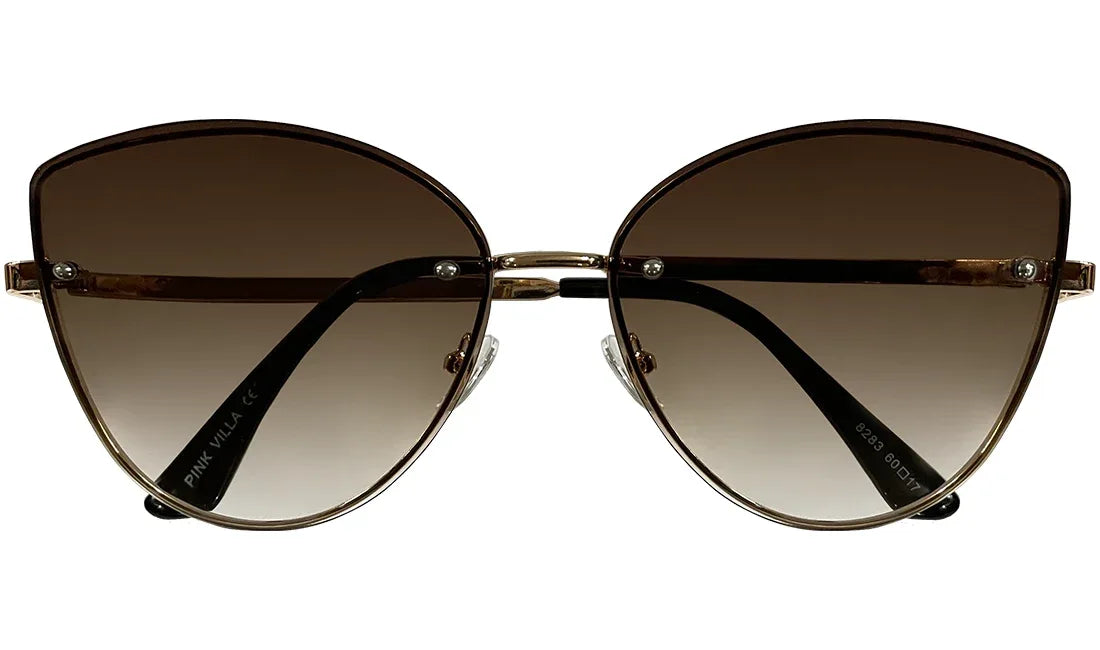Dark Brown Gradient Cat eye Sunglasses - Bombay Optical