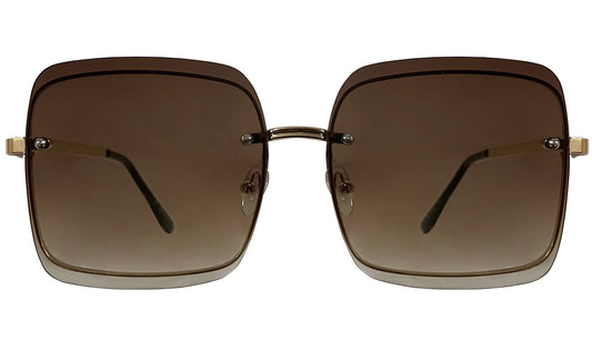 Dark Brown Gradient Women Sunglasses