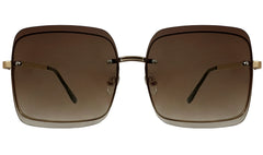 Dark Brown Gradient Women Sunglasses