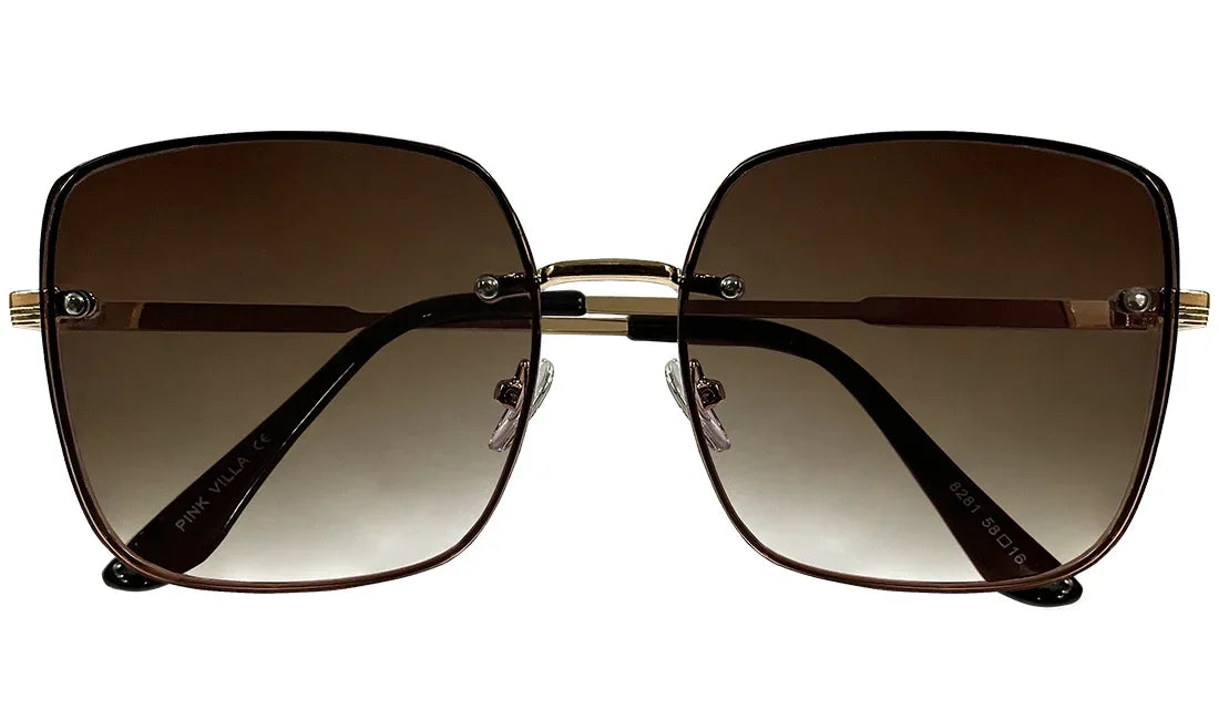 Dark Brown Gradient Women Sunglasses - Bombay Optical