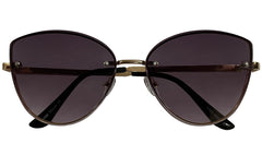 Dark Purple Gradient Cateye Women Sunglasses
