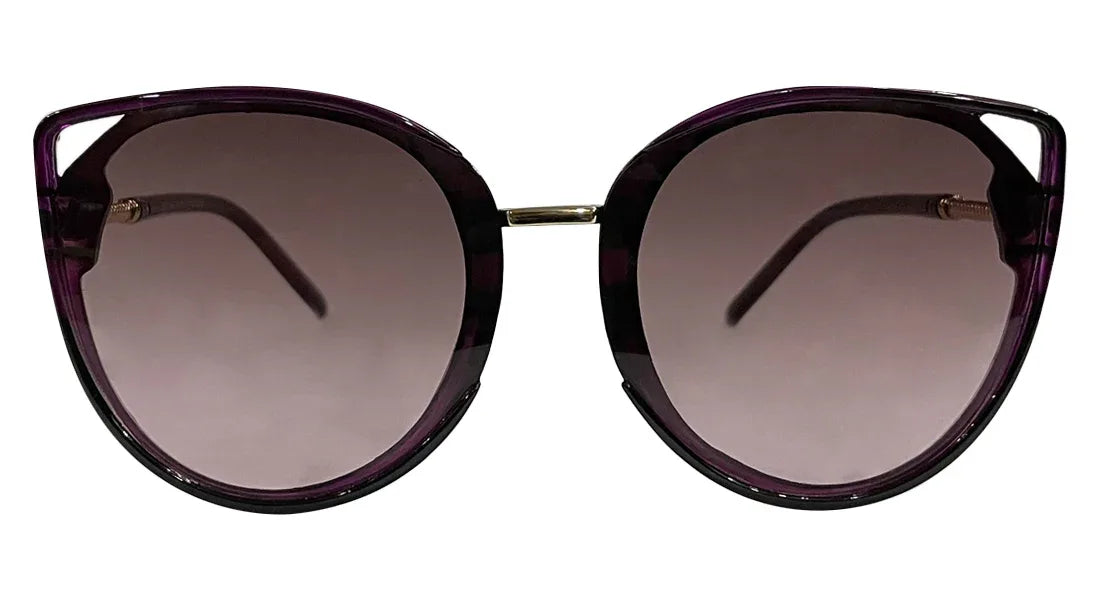 Glossy Black Cateye Sunglasses - Bombay Optical
