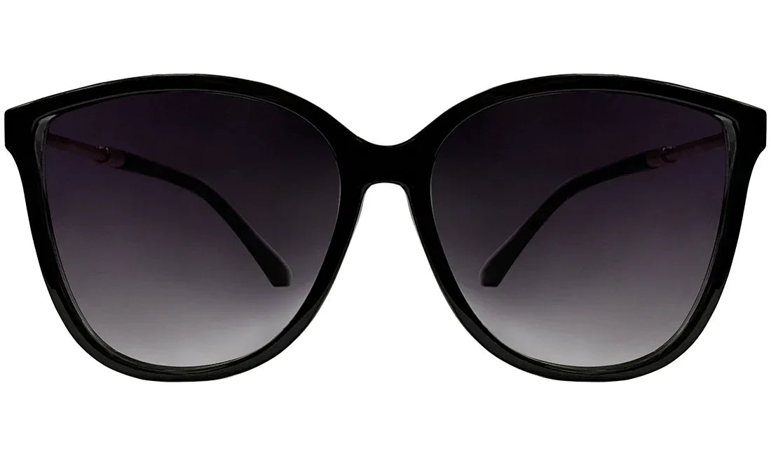 Glossy Black Cateye Women Sunglasses - Bombay Optical