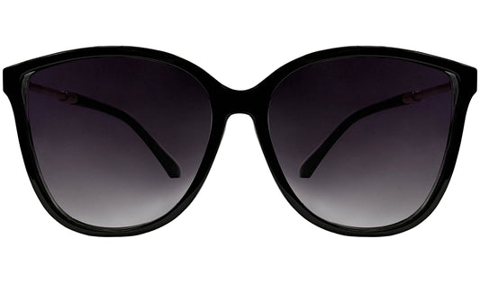 Glossy Black Cateye Women Sunglasses