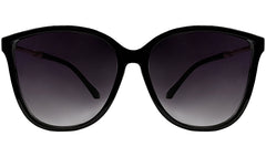 Glossy Black Cateye Women Sunglasses