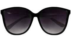 Glossy Black Cateye Women Sunglasses