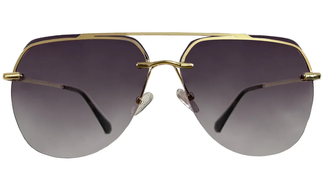 Golden Frame with Purple Gradient Aviator - Bombay Optical