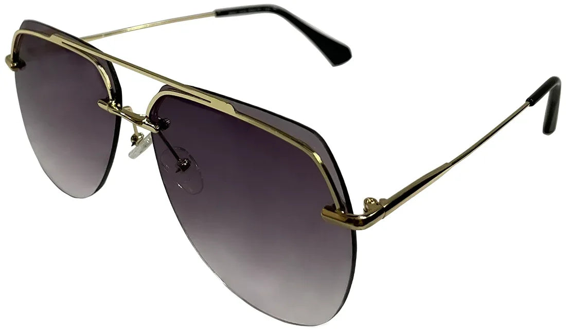 Golden Frame with Purple Gradient Aviator - Bombay Optical