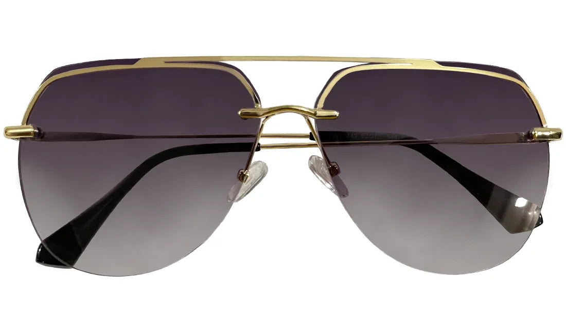 Golden Frame with Purple Gradient Aviator - Bombay Optical