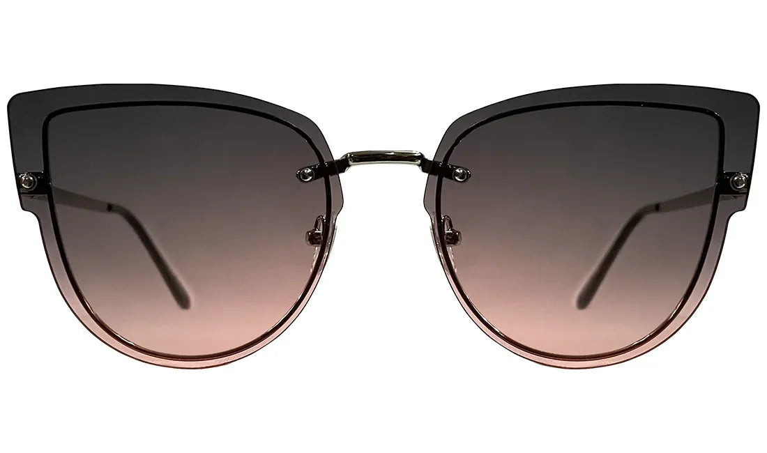 Grey And Pink Gradient Cateye Sunglasses - Bombay Optical